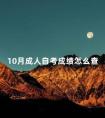 10月成人自考成绩怎么查