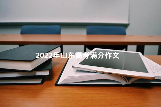 2022年山东高考满分作文