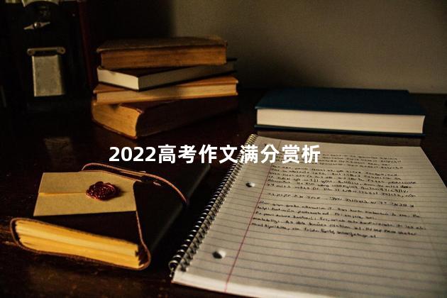 2022高考作文满分赏析