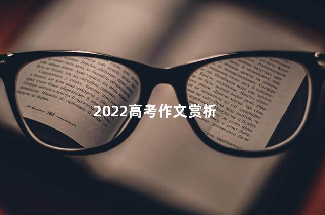 2022高考作文赏析