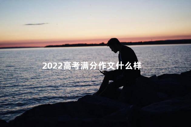 2022高考满分作文什么样